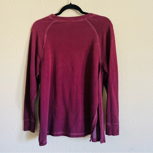 Old Navy Maternity crew neck sweater size Small burgundy open sides casual wear - Picture 4 of 7